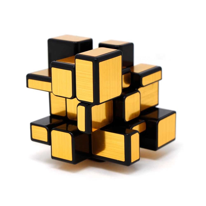 Cubo Mágico Profissional 3x3x3 Blocks Dourado Cuber Pro na Tyzu Toys