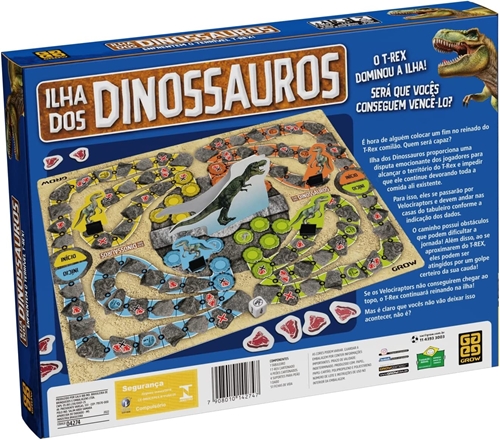 Jogo Ilha dos Dinossauros - Jogo Ilha dos Dinossauros - Grow - GROW