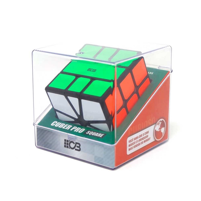 CUBO MAGICO CUBER PRO 4 PRETO - Quebra Cabeça 3D Cubo Magico Cuber