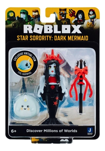 ROBLOX - FIGURAS SURPRESAS 3 - Boneco Roblox Dark Mermaid - Sunny - SUNNY