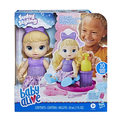 Baby Alive SUDSY STYLING Loira F5112 Boneca Bebê Salão de Beleza