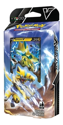 Cards Pokémon Batalha V Zeraora e Deoxys - Copag