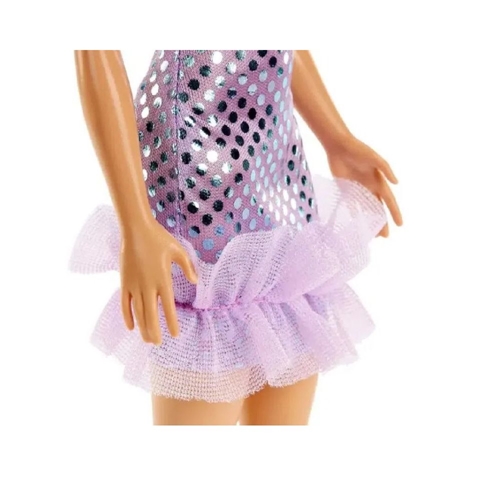 Boneca Barbie Vestido Glitter Loira T7580 - Original Mattel