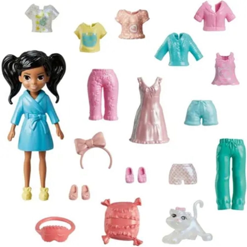 Bonecas Polly Pocket - Pacote de Festa - Festa do Pijama - Mattel