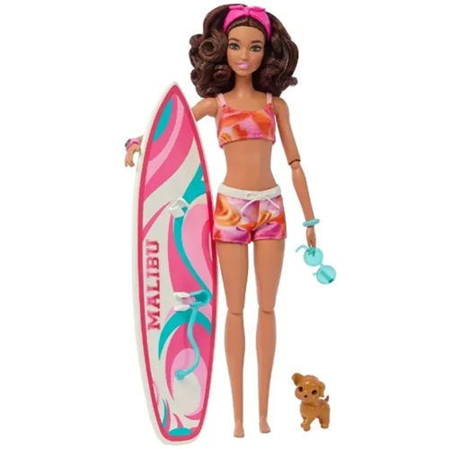 Boneca Barbie Fashion Praia Roupa Laranja Mattel DWJ99 HDC49 - Luxgolden